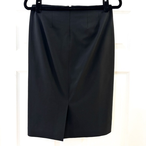 Theory Slim Pencil Skirt in Stretch Wool Black sz 4 - Picture 6 of 8